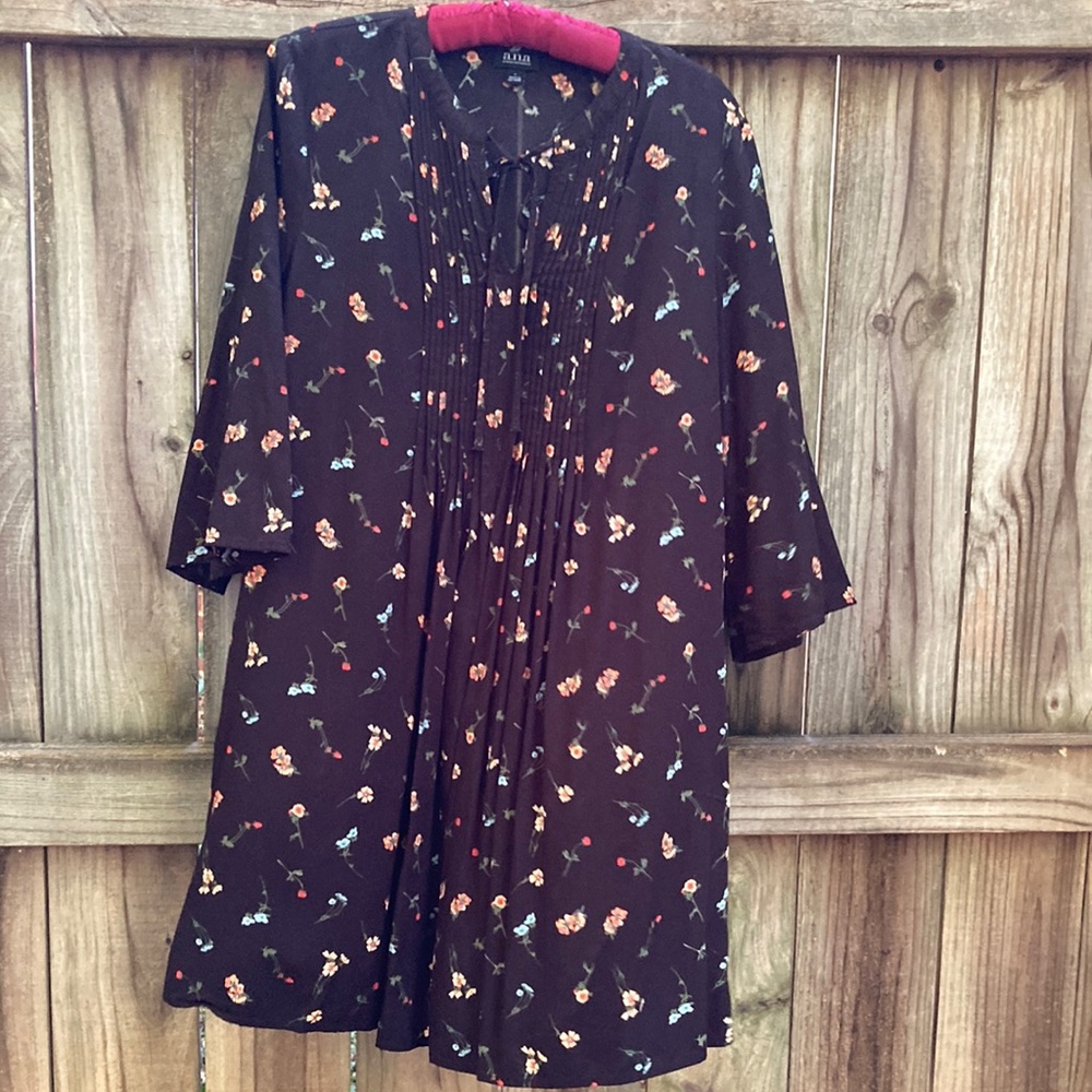 A.N.A. Black floral dress